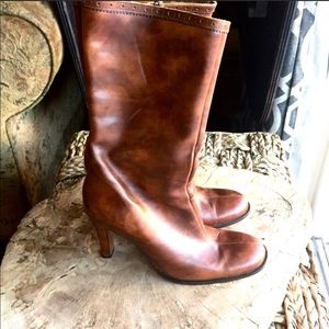 J Crew Brown leather boots